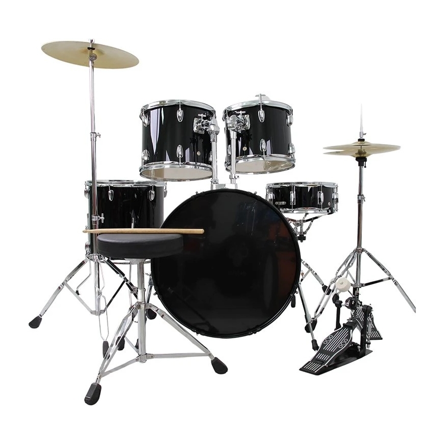 Akustinių būgnų komplektas V-TONE VD KIT PRO, Juodos spalvos – 3
