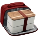 Южная коробка с термальной сумкой Akinod Bento+Lunch bag 11:58 Blanc/Terracotta, AKI000056 Южная коробка с термальной сумкой Akinod Bento+Lunch bag 11:58 Blanc/Terracotta, AKI000056