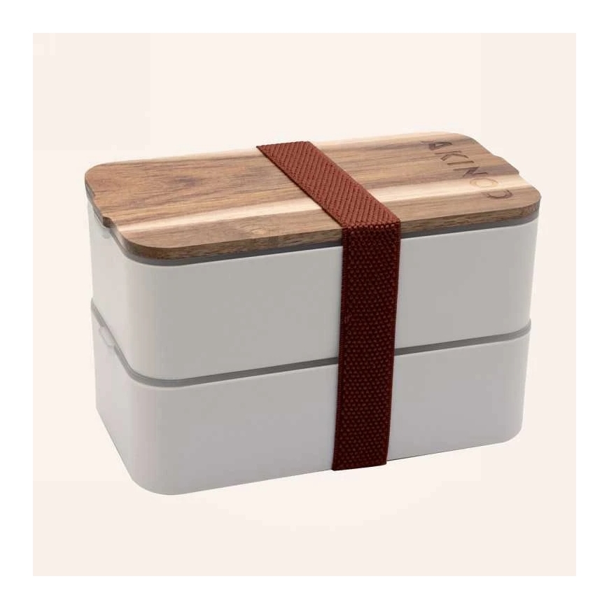 Pietų dėžutė su termo maišeliu Akinod Bento+Lunch bag 11:58 Blanc/Terracotta, AKI000056 – 2