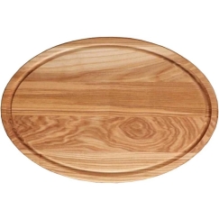 Koka griešanas dēlis ovāls Woody 36 x 22 cm DOMOTTI
