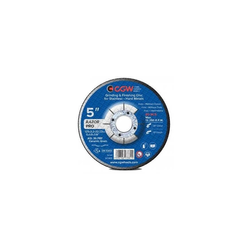 Hiontalevy 125x3.2x22.23 Razor CGW – 2