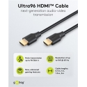 Goobay Ultra96 HDMI Cable, 16K/60 Hz, 1 m Goobay Ultra96 HDMI Cable, 16K/60 Hz, 1 m