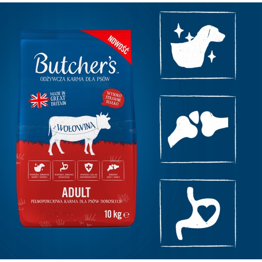 BUTCHER'S Original Beef - sausas šunų maistas - 10 kg – 2