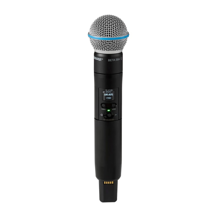 Shure SLXD24D+E/B58-G65 - dual digital wireless system with two transmitters/handheld microphones (470 - 606 MHz) – 2
