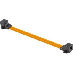 Lanberg Inline savienotājs slim RJ45 Cat.5e 23 cm Oranžs