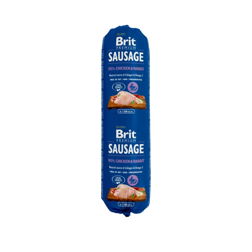 BRIT Premium Makkara Kana ja kani - märkä koiranruoka - 800g