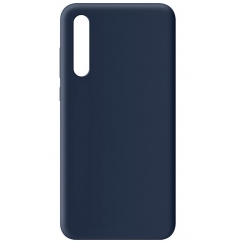 Huawei P20 Pro Premium minkštas lieto silikono dėklas tamsiai mėlynas