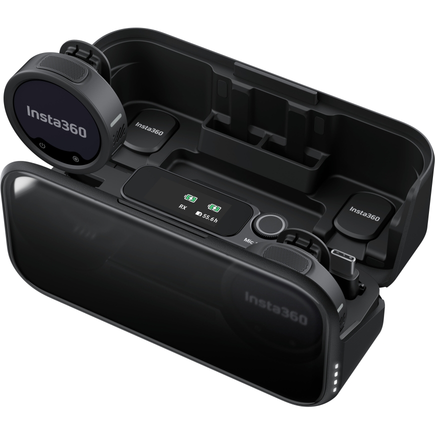 Insta360 Mic Pro (2 TX + 1 RX) langaton mikrofoni, musta – 3