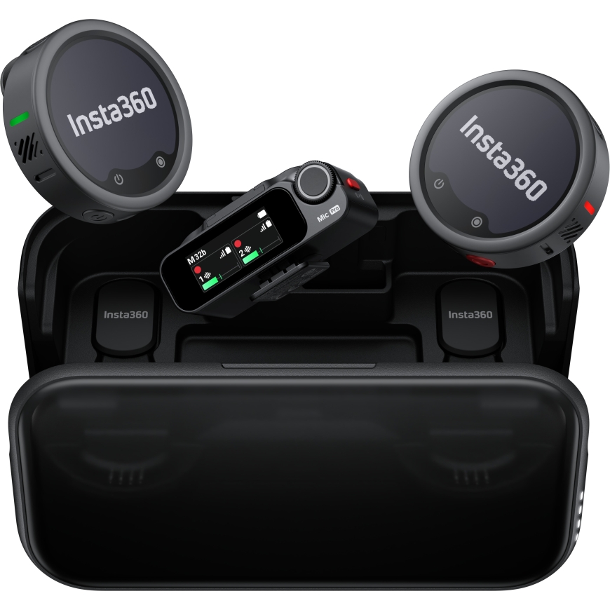 Insta360 Mic Pro (2 TX + 1 RX) langaton mikrofoni, musta – 4