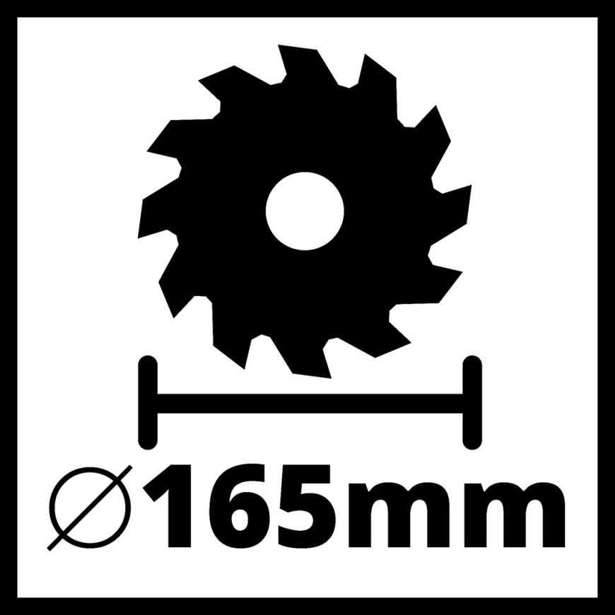 EINHELL Bezvadu apļzāģis 18V TP CS 18/165 Li BL SOLO 4331225 – 4
