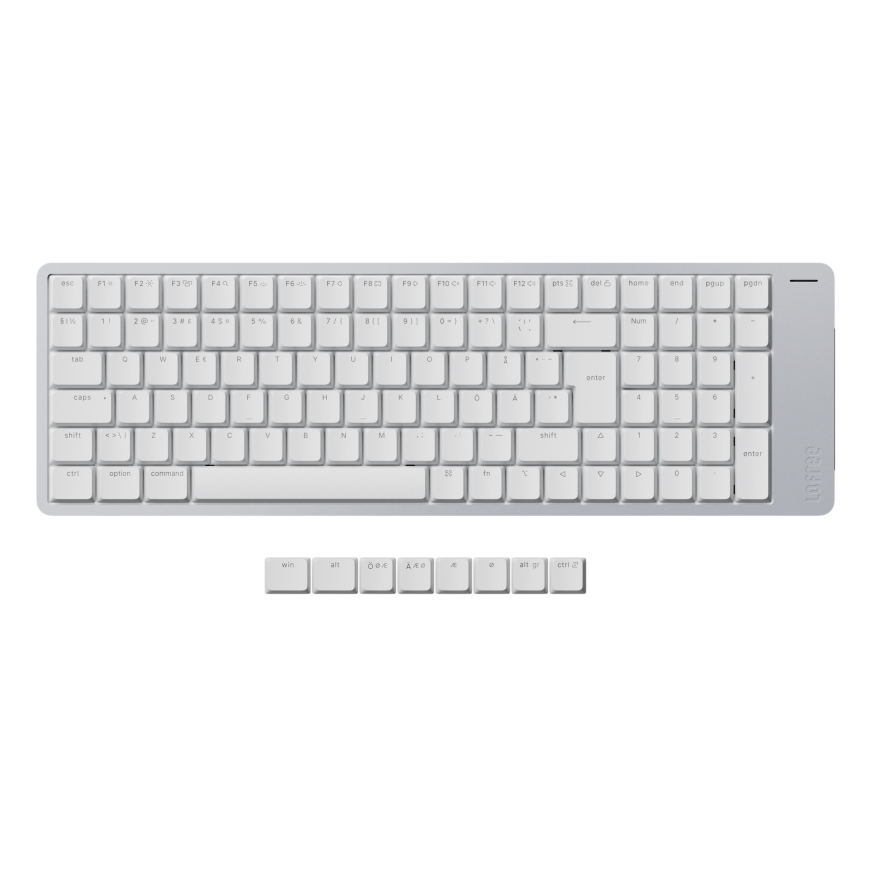 Lofree Flow 2 100 Kailh Void Silent Linear mekaaninen näppäimistö, valkoinen – 2