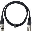 Fuj:tech XLR uros – XLR moteriškas mikrofono laidas, 5 m, juodas Fuj:tech XLR uros – XLR moteriškas mikrofono laidas, 5 m, juodas
