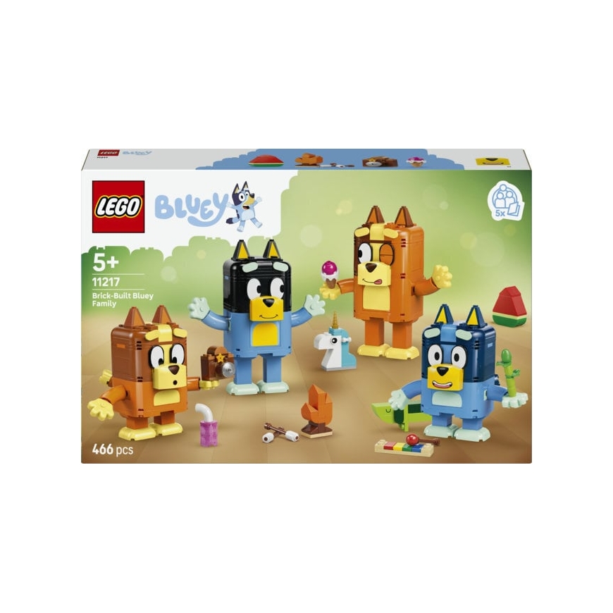 LEGO Bluey 11217 - Palikoista rakennettava Tuurin perhe