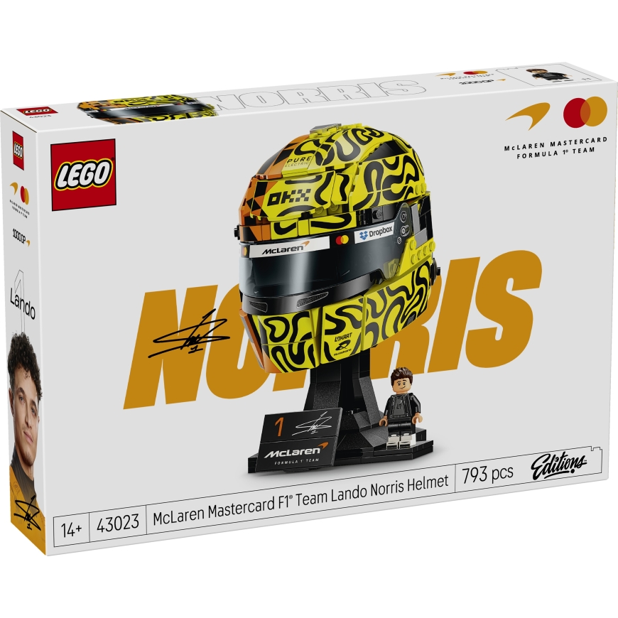 LEGO Editions Vehicles 43023 McLaren Mastercard F1® Team Šalmas Lando Norris – 2
