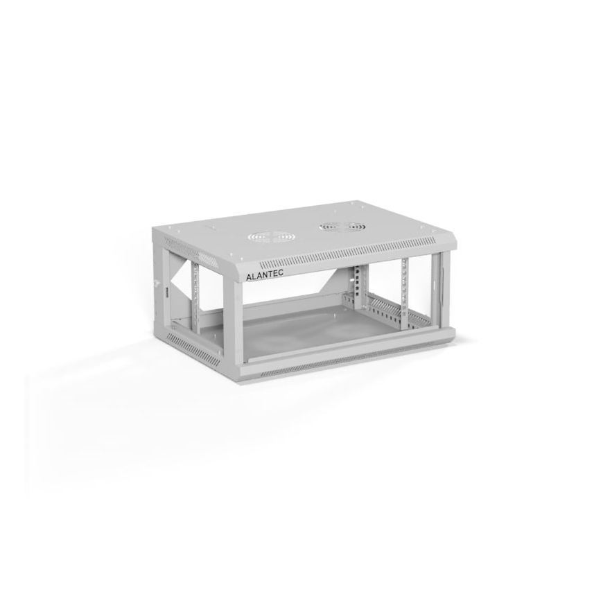 ALANTEC 19" 4U 600x450 seinätelinekaappi, harmaa – 2