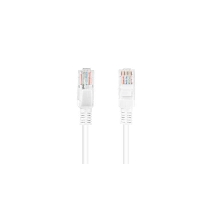 Lanberg Patchcord U/UTP Cat.5e 0.25m white 10pcs