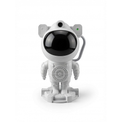 Astronaut Smart LED Lamp with Bluetooth Speaker, RGB Night Light, Remote Control, 360° Rotating Head White