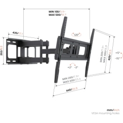 Vogel's Up 6055 Forward Motion+ TV wall mount L