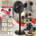 Grīdas ventilators ar tālvadības pulti, melns LED displejs , KB Grīdas ventilators ar tālvadības pulti, melns LED displejs , KB