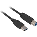 Sharkoon Cable USB 3.0 A-B black 1,0m Sharkoon Cable USB 3.0 A-B black 1,0m