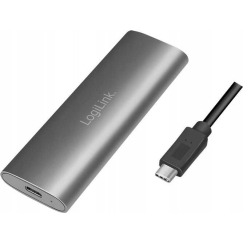 LogiLink UA0389 - Externes M.2 NVMe & SATA HDD/SSD Gehäuse USB 3.1 silber - Gehäuse - USB 3.0