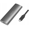 LogiLink UA0389 - Externes M.2 NVMe & SATA HDD/SSD Gehäuse USB 3.1 silber - Gehäuse - USB 3.0