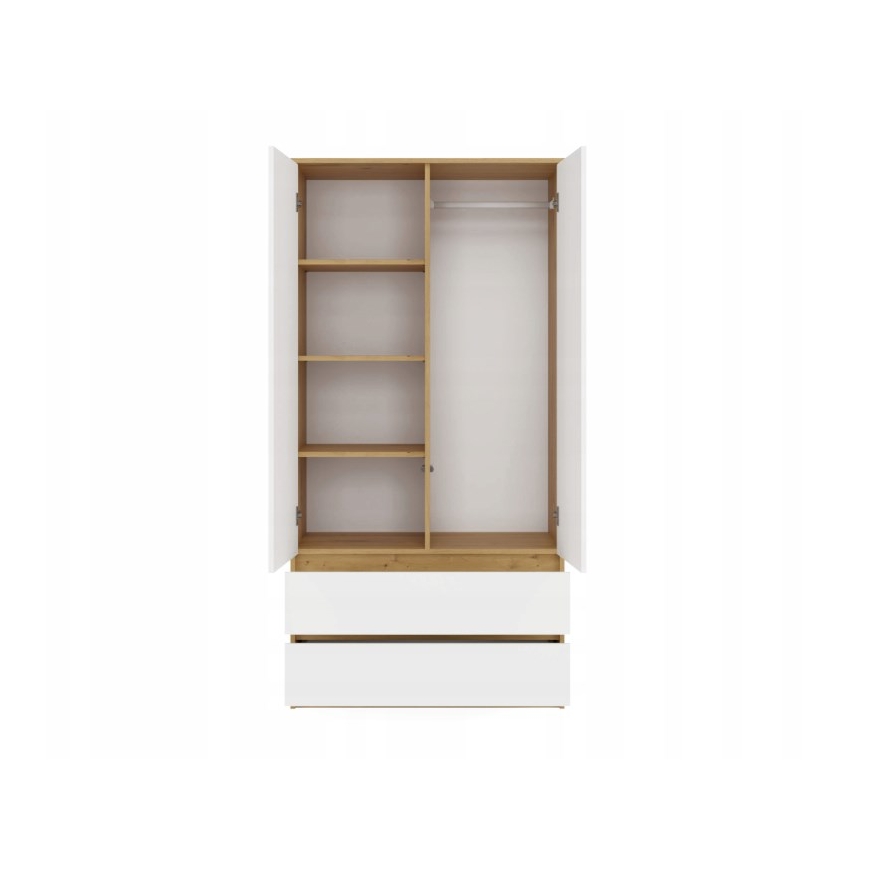 MALWA SS-90 wardrobe, artisan oak/white – 5