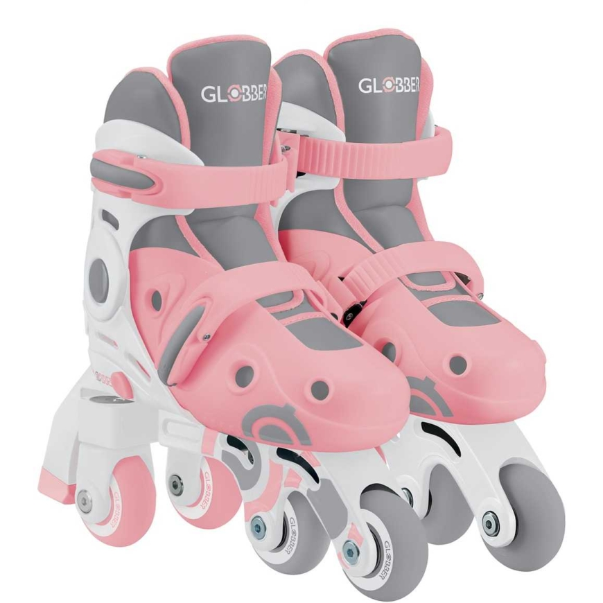 GLOBBER GLOBBER Õppeskate 2 ühes suurus. 26-29, rulluisud roosad – 3