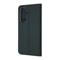 FoneKit BookCase kaitseümbris, Samsung Galaxy A57, tumeroheline FoneKit BookCase kaitseümbris, Samsung Galaxy A57, tumeroheline