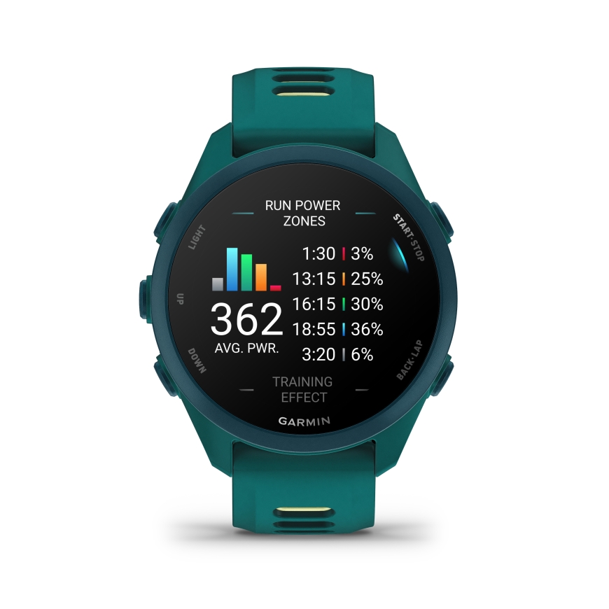 Garmin Forerunner 170 Music GPS-jooksu nutikell, sinine-roheline – 3