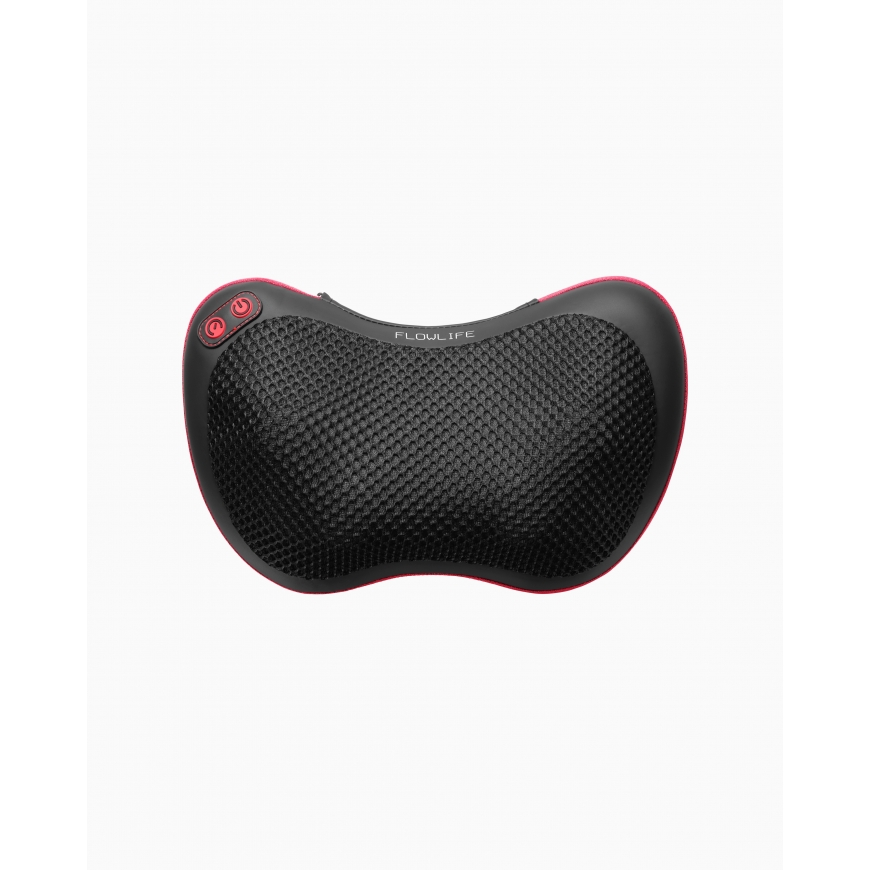 Flowlife Flowpillow Heat sildojošs masāžas spilvens, melns/sarkans