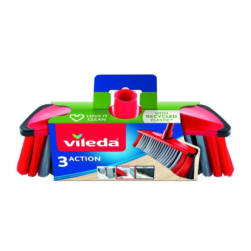 Vileda ЩЕТКА ДЛЯ ПОЛА БЕЗ РУКОТКИ 3В1