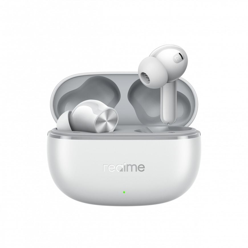 realme Buds T200 Lite bevielės ausinės, pilkos spalvos