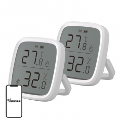 SONOFF ZigBee SNZB-02D temperatuuri ja niiskuseandur, 2-pakk