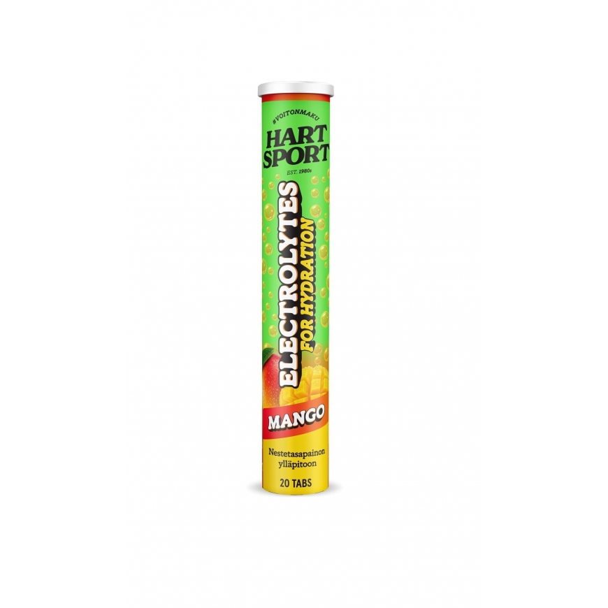 Hart-Sport Electrolytes Poretabletti, Mango, 20 tbl
