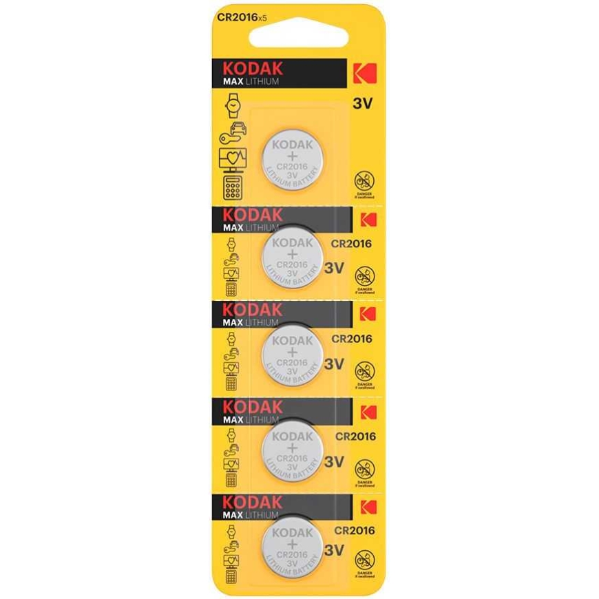 Kodak Liitium CR2016 5tk