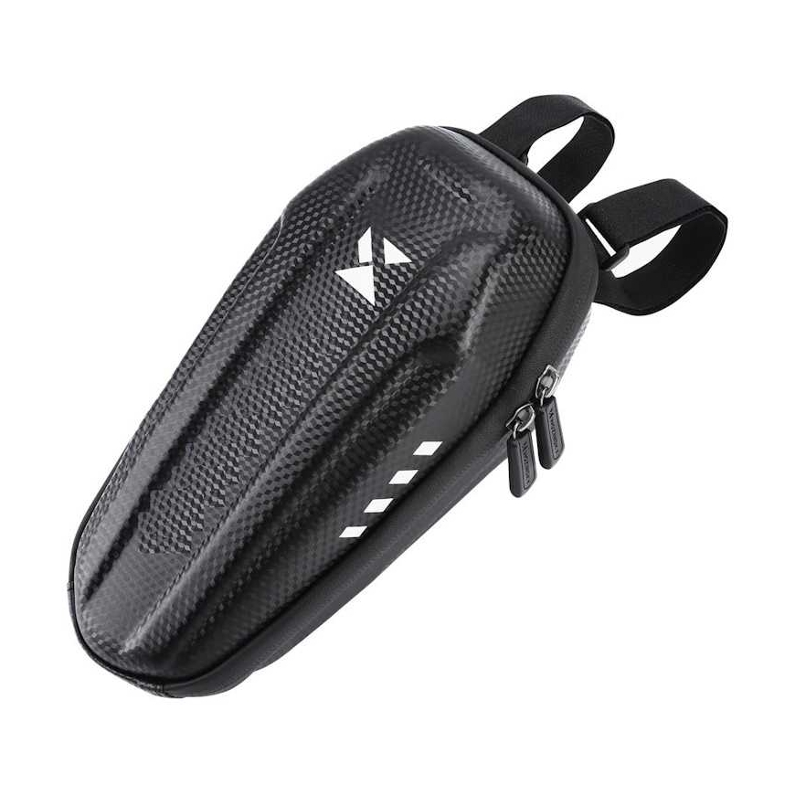 Wozy B4BK Hard Waterproof Bicycle & Scooter handlebar Bag with zipper