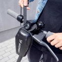 Wozy B4BK Hard Waterproof Bicycle & Scooter handlebar Bag with zipper Wozy B4BK Hard Waterproof Bicycle & Scooter handlebar Bag with zipper