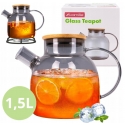 Klaasist teekann tee ja taimeteede valmistamiseks, 1,5L, 9029M, Klaasist teekann tee ja taimeteede valmistamiseks, 1,5L, 9029M,