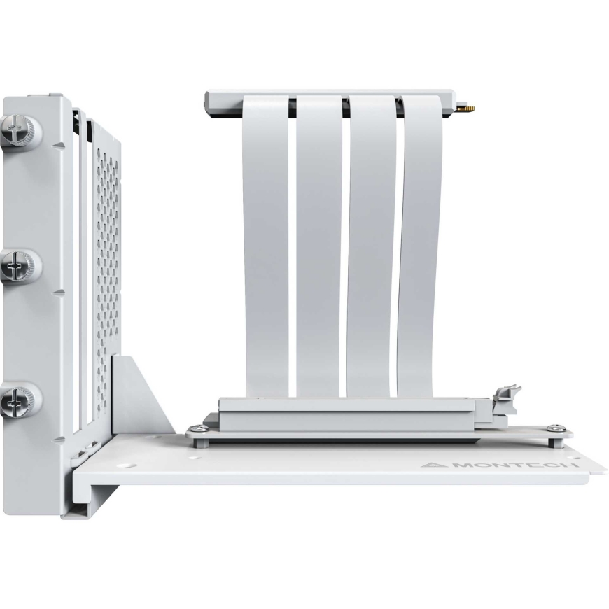 Montech vertikālais GPU uzstādīšanas komplekts PCIe 4.0 risera kabelis balts – 5