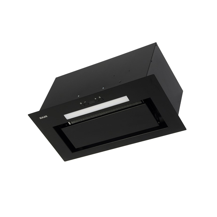Built-in under-cabinet kitchen hood MAAN Ares M 60 soft touch 570 m3/h, Black