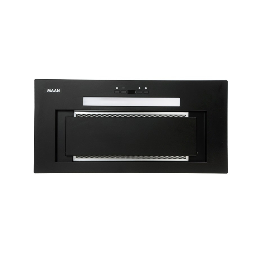 Sisseehitatud kappide all köögikuburator MAAN Ares M 60 soft touch 570 m3/h, must – 2