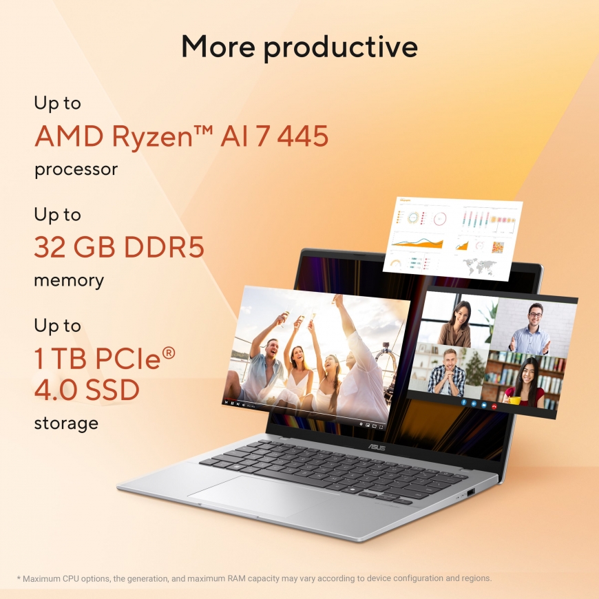 ASUS Vivobook 16 16" ноутбук, Windows 11 Home (D1607GA-MB044W) – 4