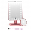 Rio MMSP-RG-EU/1,2 24 LED Touch Dimmable Makeup Mirror, Rose Gold Rio MMSP-RG-EU/1,2 24 LED Touch Dimmable Makeup Mirror, Rose Gold