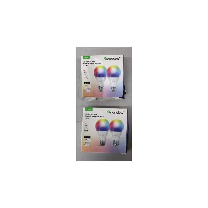 РАСПРОДАЖА. Лампочка Essentials Smart A60 E27 Matter WiFi 9W 900Lm RGBCW 2700-6500K, упаковка 2 шт | Лампочка Essentials Smart A