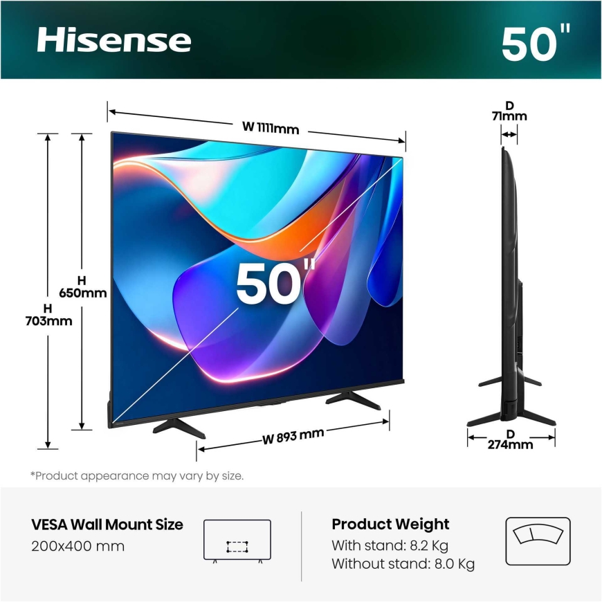 Hisense 50A6S – 2