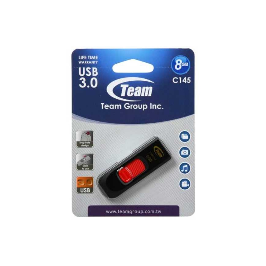 TEAM GROUP 8GB C145 USB 3.2 Black-Red – 2