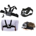 Xrec 2in1 komplekt: Rihmad + Peapael GoPro Hero 4 3+ 3 2 1 jaoks Xrec 2in1 komplekt: Rihmad + Peapael GoPro Hero 4 3+ 3 2 1 jaoks