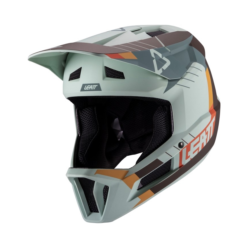 LEATT MTB Gravity 2.0 V25 Täyskasvoinen pyöräilykypärä Koko L mintunvihreä