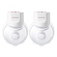 MOMCOZY S12 PRO+ NEŠIOJAMAS KRŪTINĖS PUMPAS BALTA DVIEM PAKUOTĖJE